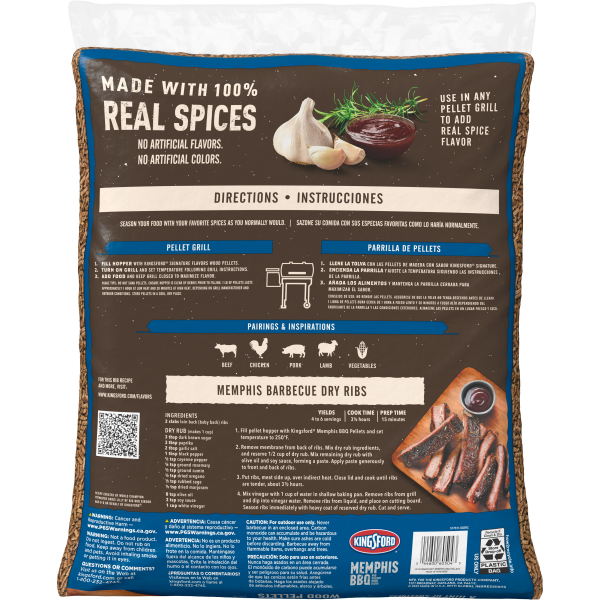 Kingsford 17lb. Memphis BBQ Wood Pellets