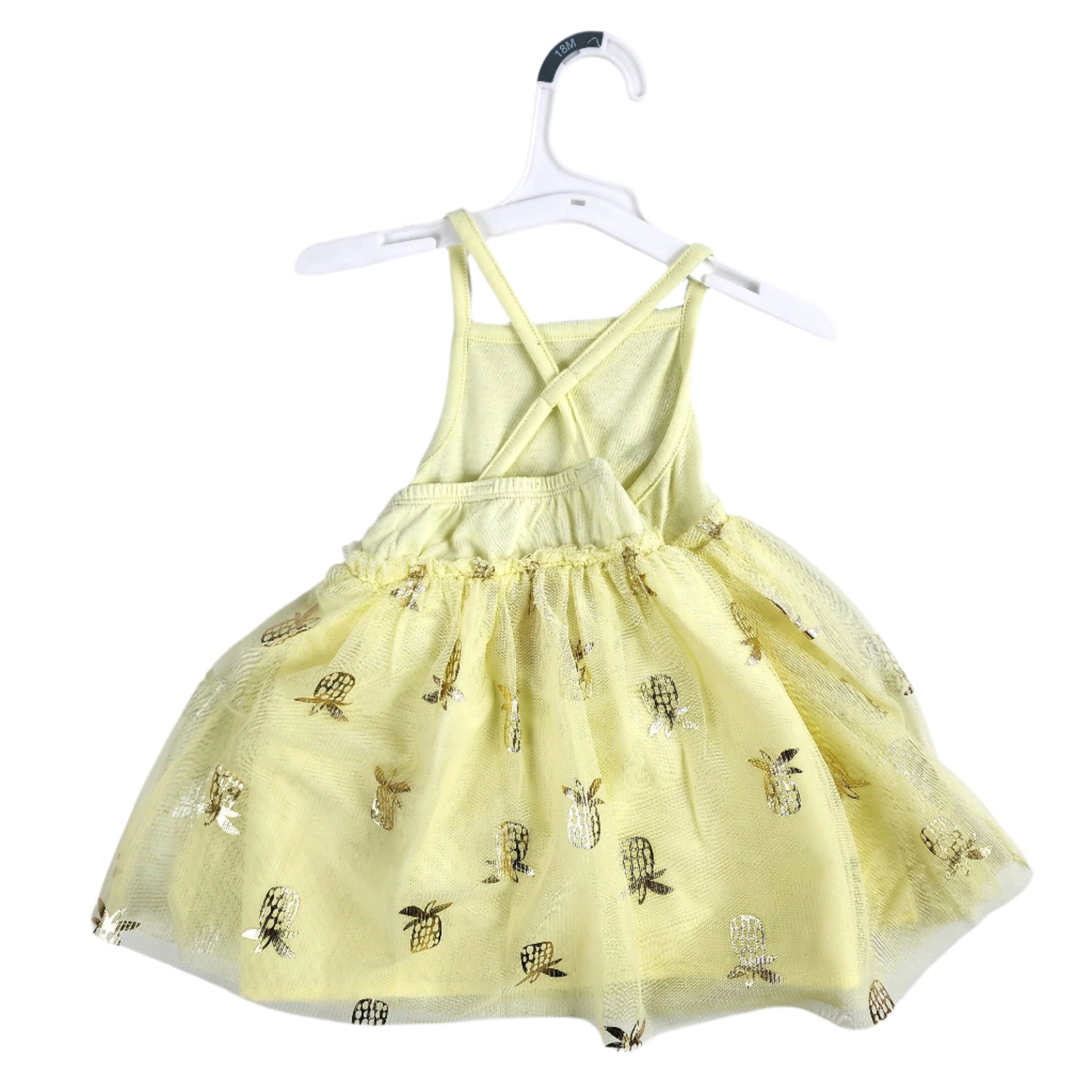 Cat & Jack Toddler Girls' Yellow Pineapple Sun Dress