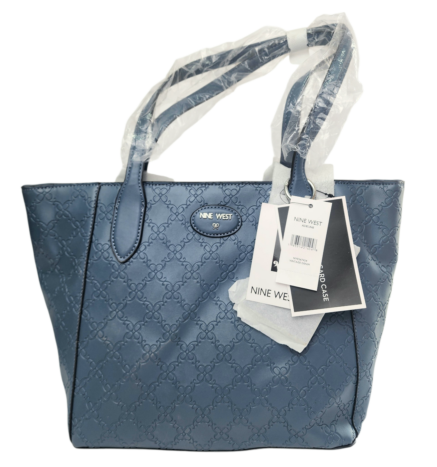 Nine West Adeline Tote - Vintage Denim with Card Holder
