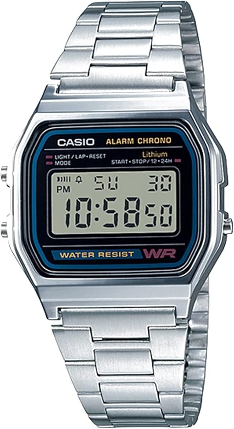 Casio AW158 Series Digital Wrist Watch with Alarm, Stop Watch, 7-Year Battery