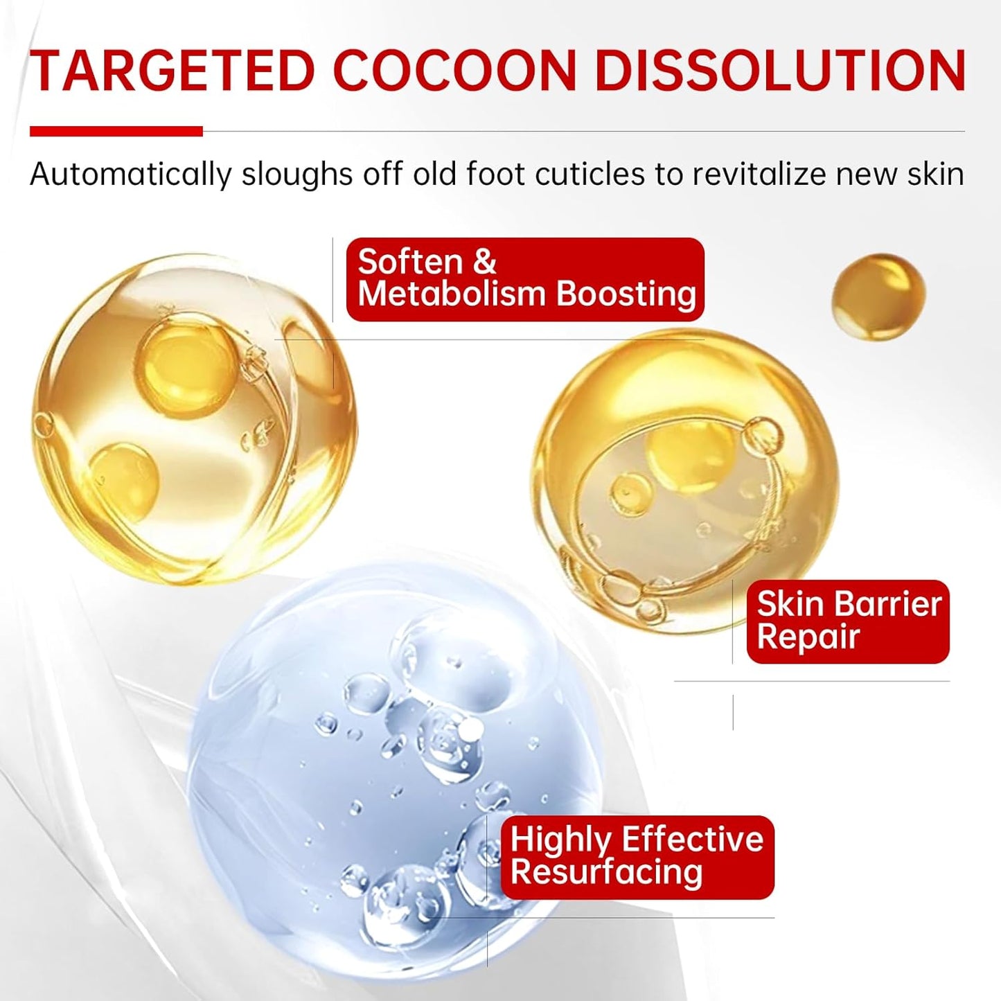 Foot Peeling Mask, Hydrating Exfoliating Foot Mask for Dry Cracked Feet, Callus Remover & Cracked Heel Repair & Foot Care (7 Pack)