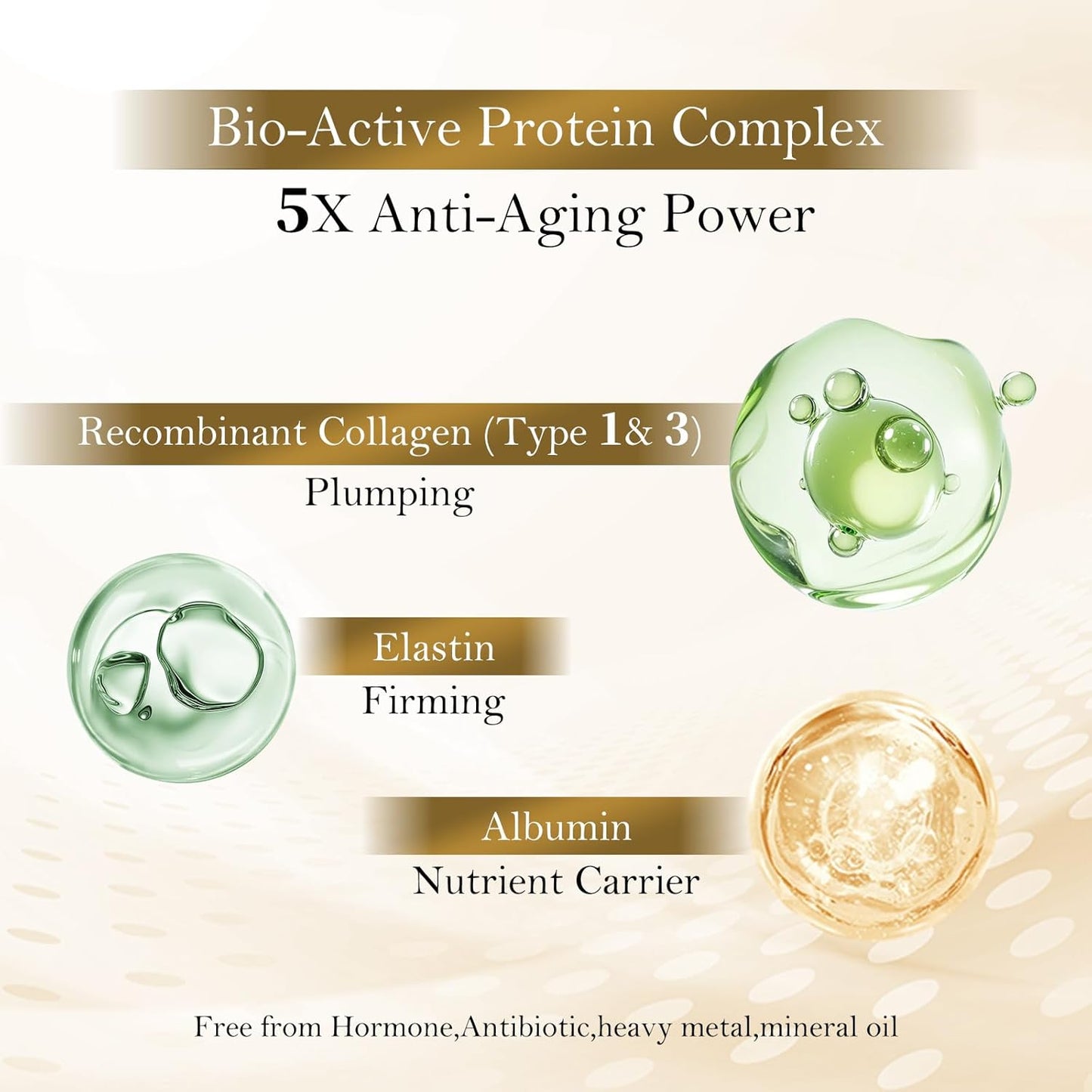 Bioactive Collagen Face Mask Revitalizing, Anti-Aging (5 pairs)
