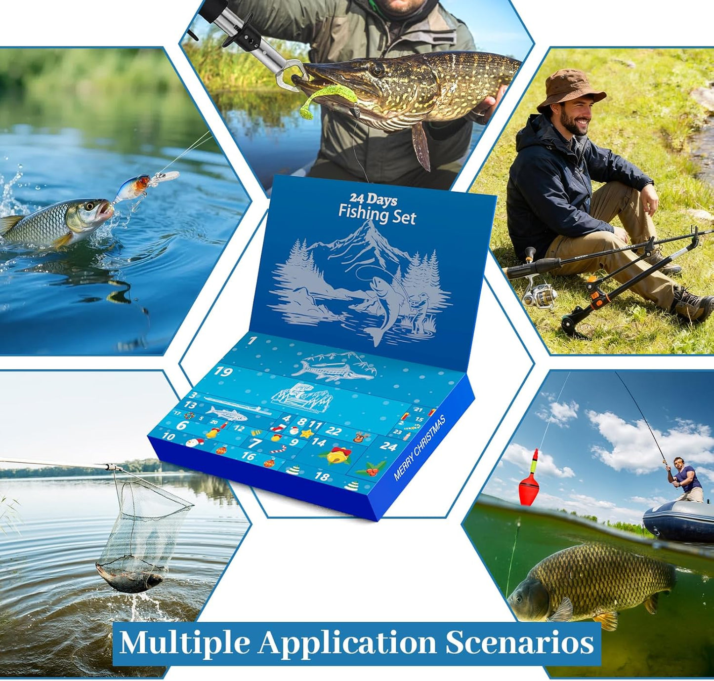 2025 Fishing Advent Calendar for Fishing Lovers, 24 Suprises