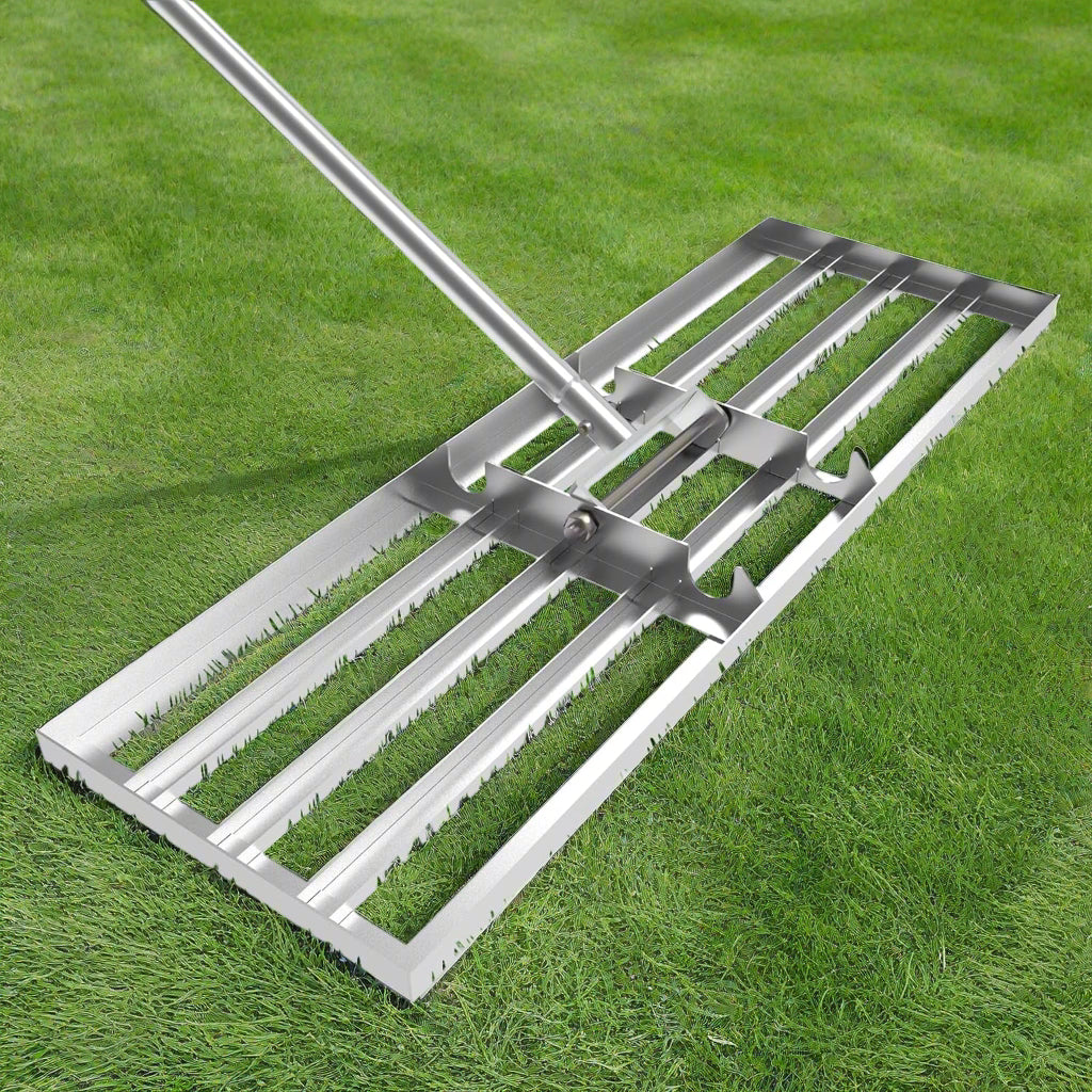 Lawn Leveling Rake Tool 30"x10" Heavy Duty Stainless Steel