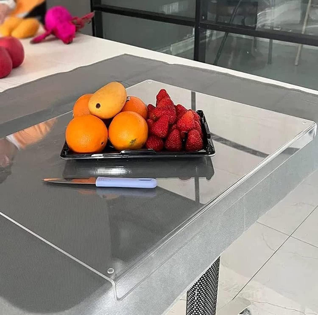 Clear Cutting Board for Kitchen with Lip Non-Slip 24" Wide x 18" Long - Lima Deals