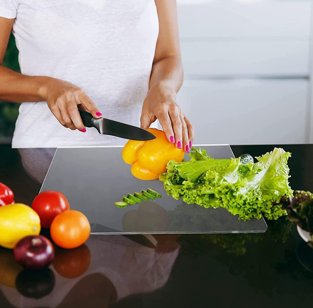 Clear Cutting Board for Kitchen with Lip Non-Slip 24" Wide x 18" Long - Lima Deals