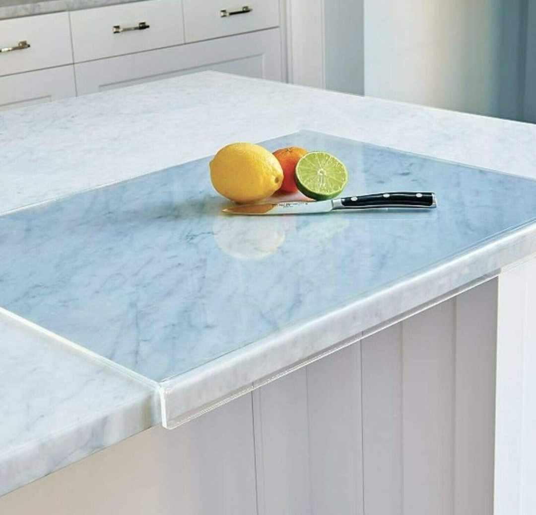 Clear Cutting Board for Kitchen with Lip Non-Slip 24" Wide x 18" Long - Lima Deals