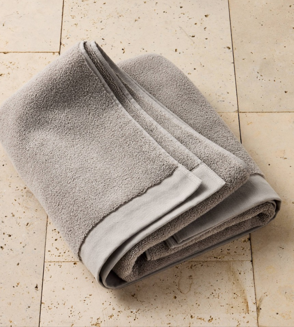 Casaluna Cotton Modal Large Bath Towel, 56"x32", Light and/or Dark Gray