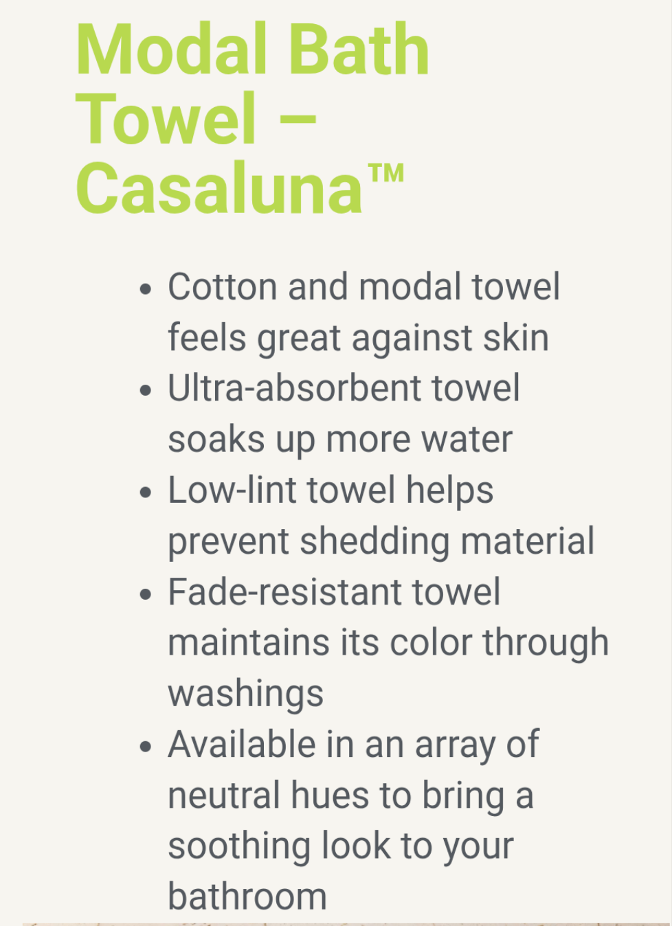 Casaluna Cotton Modal Large Bath Towel, 56"x32", Light and/or Dark Gray