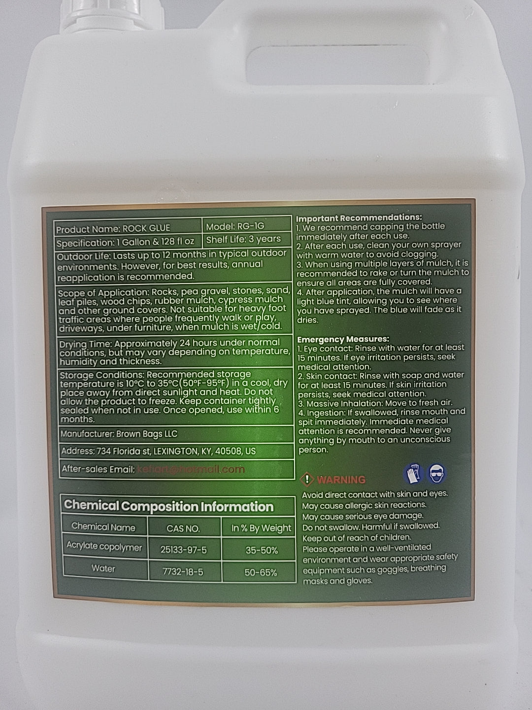 Rock Glue Max Locking Technology, 128 oz