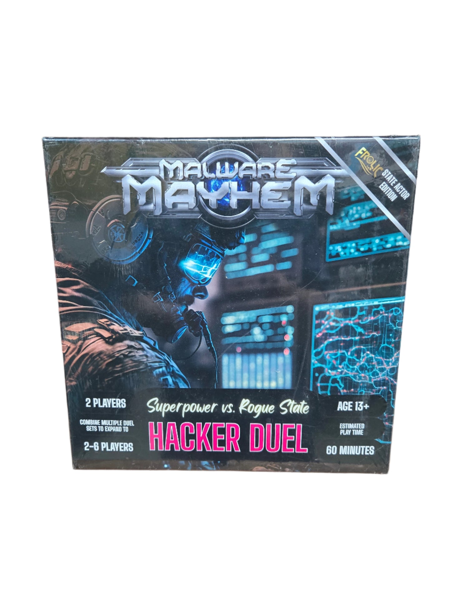 Frolic Games Malware Mayhem Hacker Duel Board Game Superpower Vs Rogue State