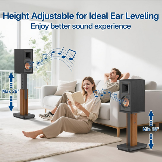 Universal Adjustable Floor Mount Speaker Stands