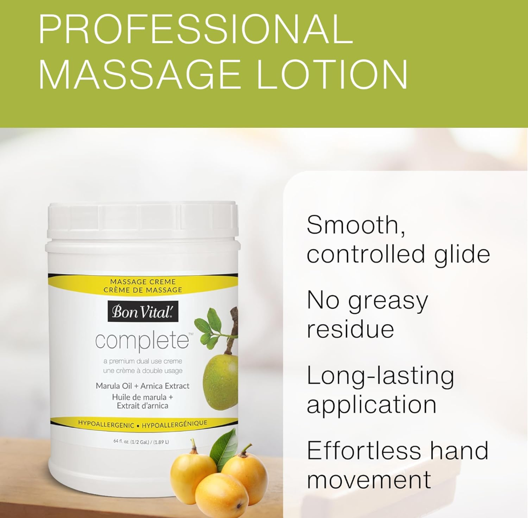 Bon Vital Unscented Massage Cream 5 Gallon