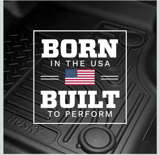 Husky Liners Weatherbeater Floor Mats | Fits 2017- 2026 Ford F-250/F-350/F-450 SuperCrew (Crew Cab) & SuperCab (EXT Cab) w/Factory Carpet | Front Row, 2-pc Black- 13301