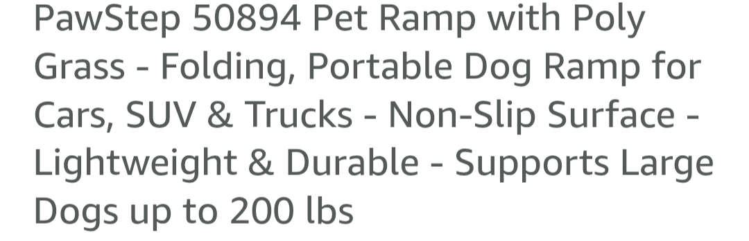 Pet-Step Folding Portable Dog Ramp with Poly Grass