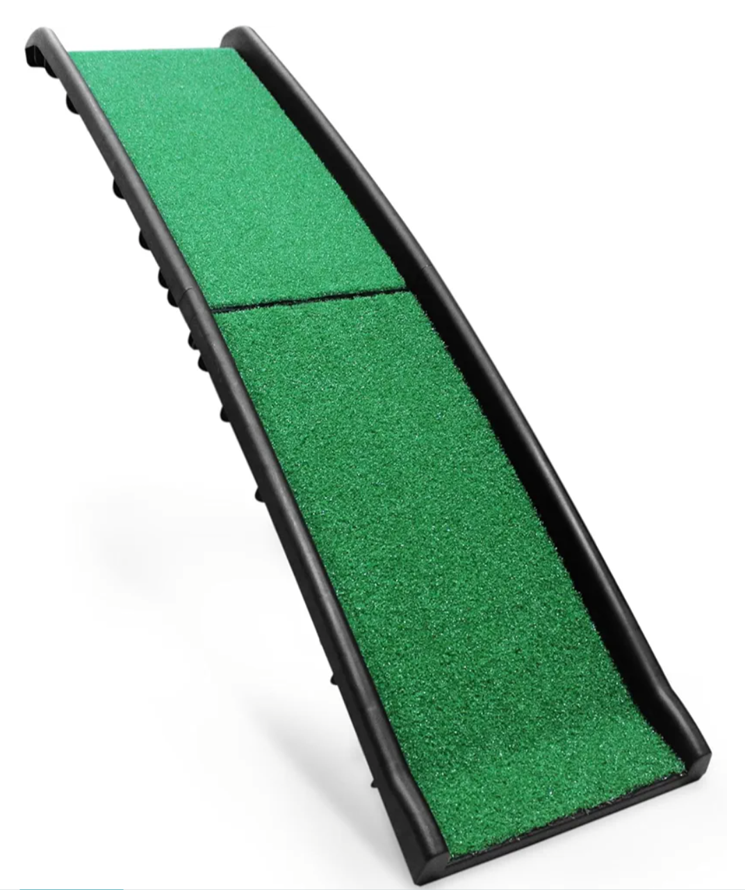 Pet-Step Folding Portable Dog Ramp with Poly Grass