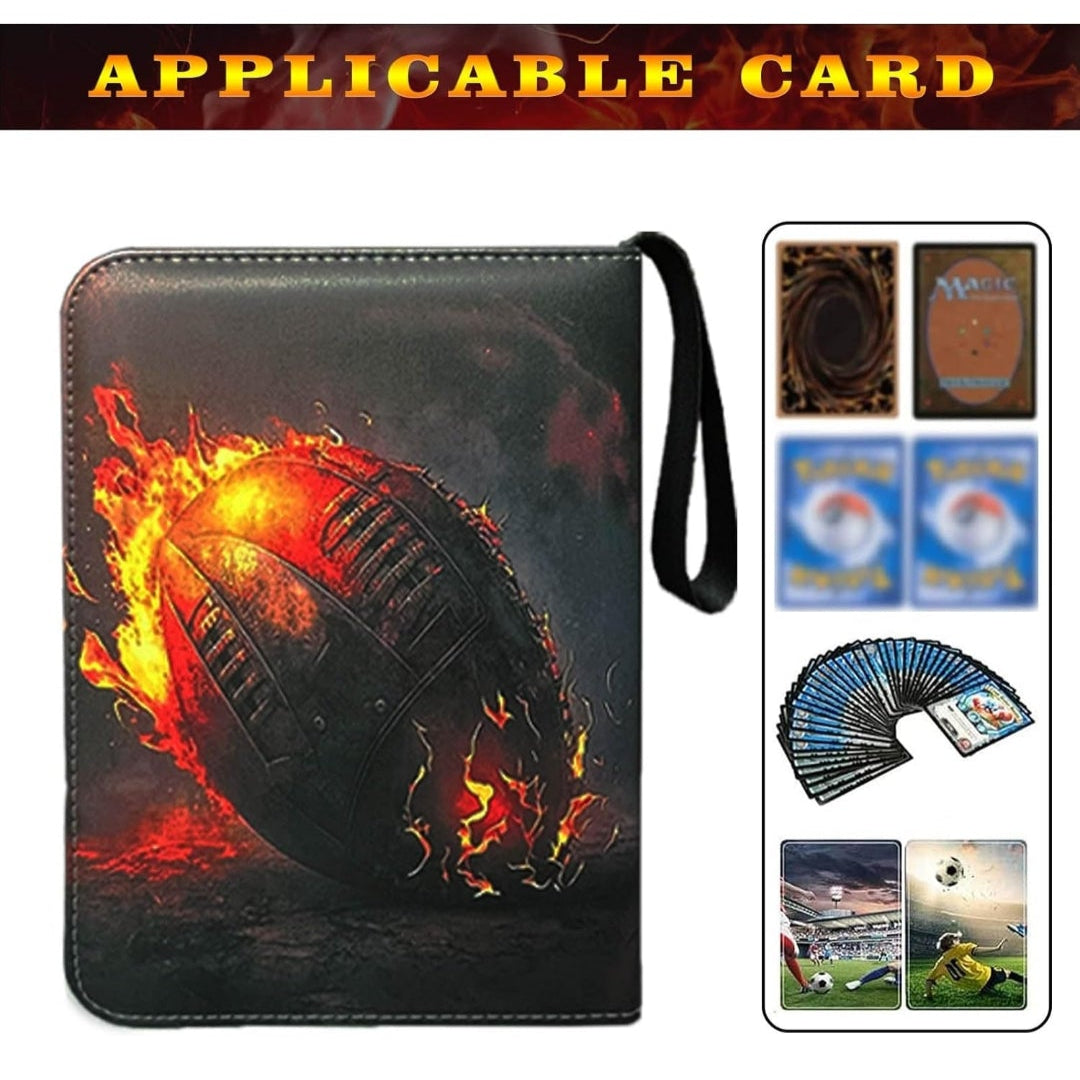 Football Card Binder with Sleeves, 400 Pocket