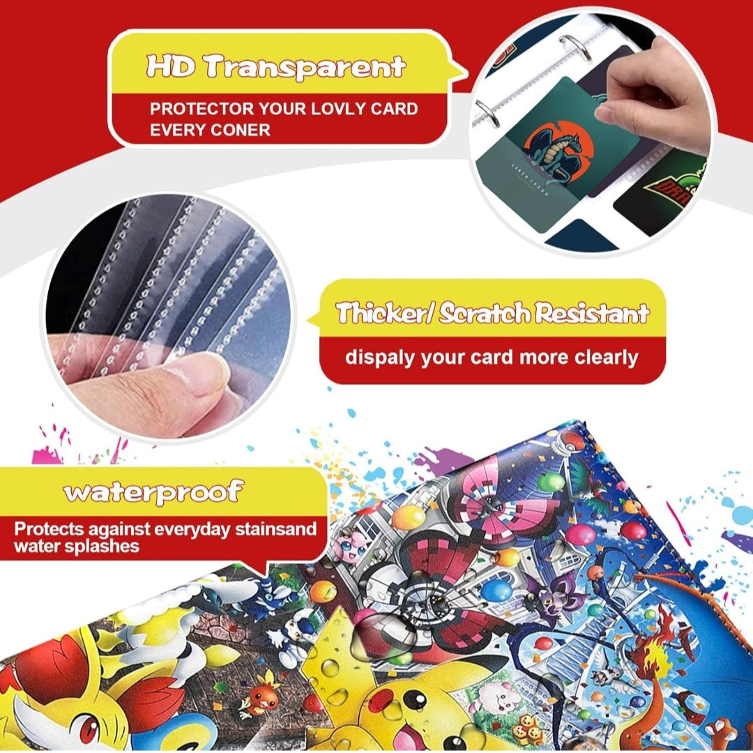 Pokemon Boys' and Girls' Card BInder, 50 Sleeves, 400 Cards
