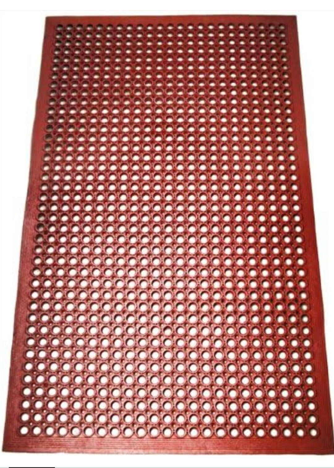 Commercial Anti-Fatigue, Quick-Drain, No-Slip Rubber Floor Covering, 36" x 60" Orange