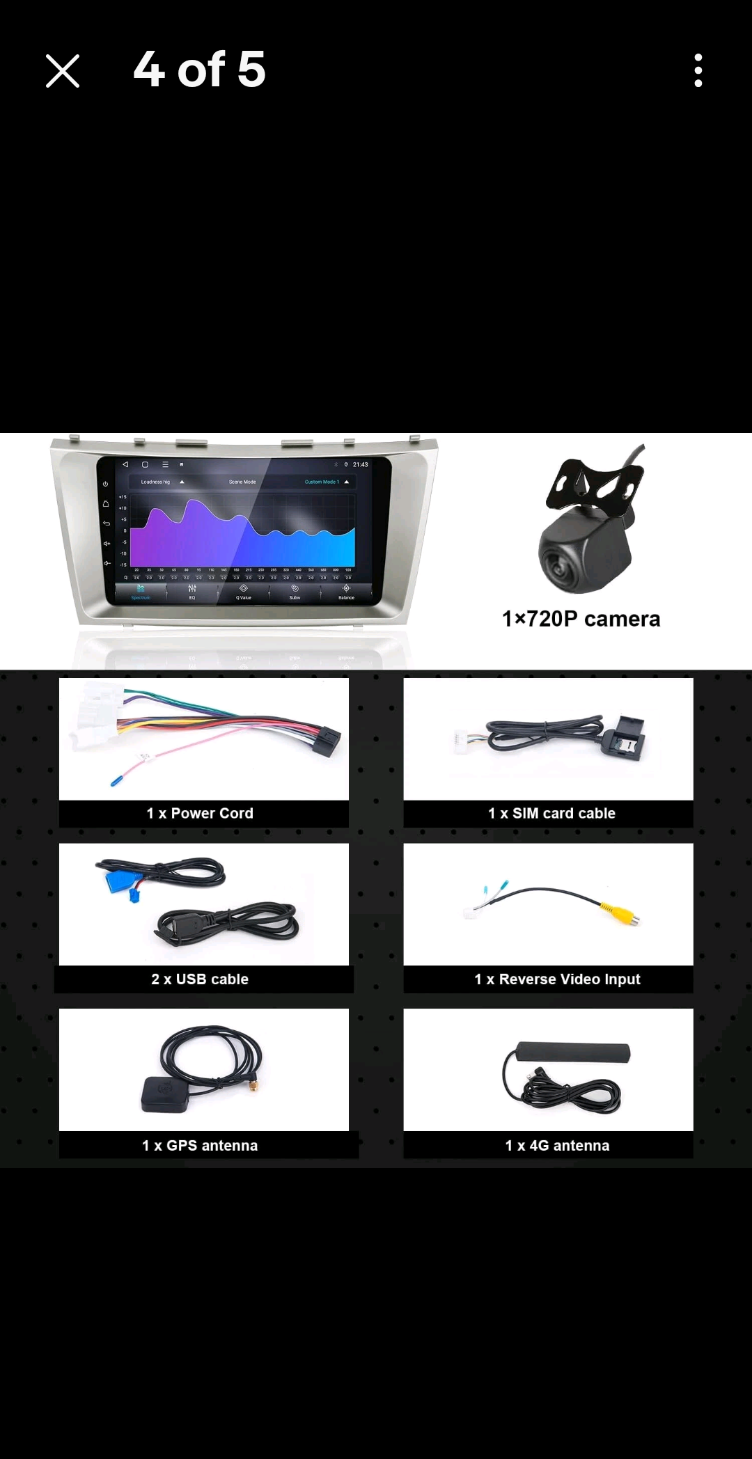9-inch IPS 4+64G Android 13 Car Stereo Screen for Toyota Camry 2006-2011
