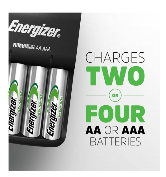 Energizer Recharger for AA or AAA Batteries. Comes with Unit + 2x AA