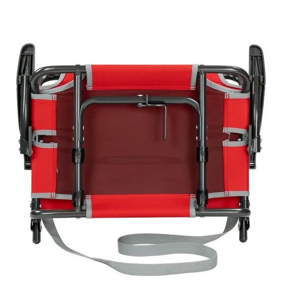 GCI Outdoor Big Comfort Stadium Seat With Armrests and Back Support for Bleachers, Red