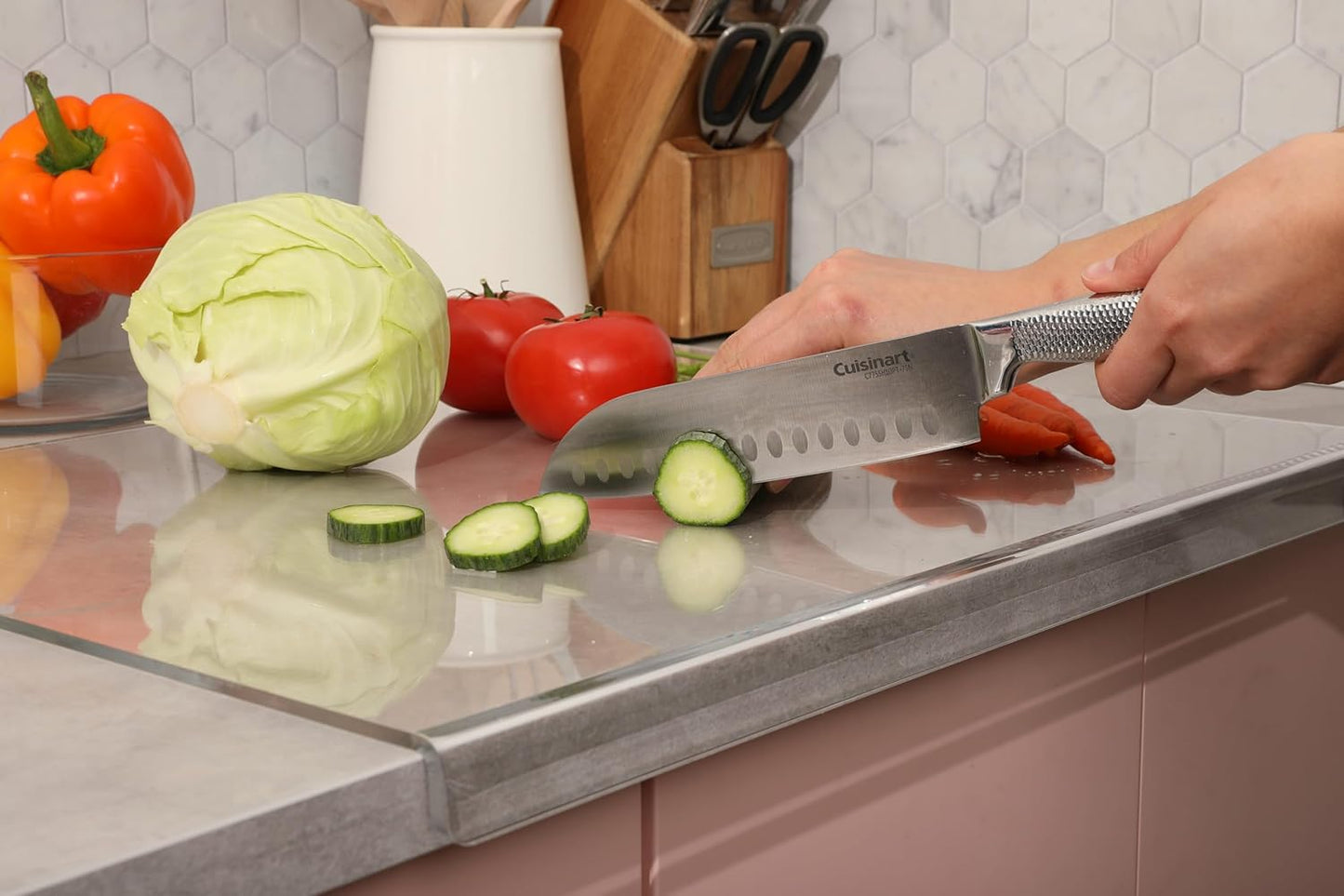 Clear Cutting Board for Kitchen with Lip Non-Slip 24" Wide x 18" Long - Lima Deals