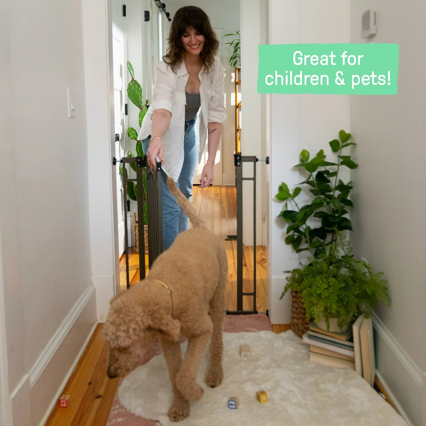 Ingenuity The Doorway 48W Series Safety Pet and Baby Gate, 28.5'-48' Wide, 36' Tall - Grey