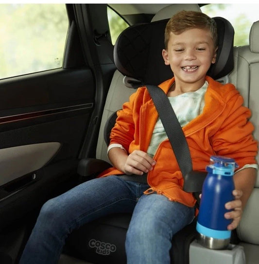 Costco Pronto Trend Belt Positioning Booster Car Seat Black/Gray Sonic Diamonds