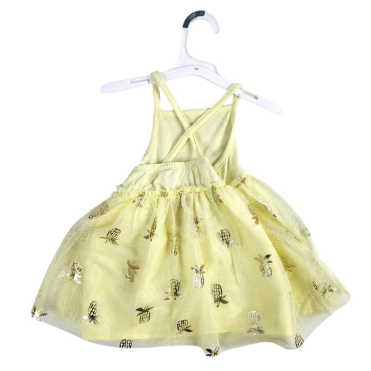 Cat & Jack Toddler Girls' Yellow Pineapple Sun Dress - Lima Deals