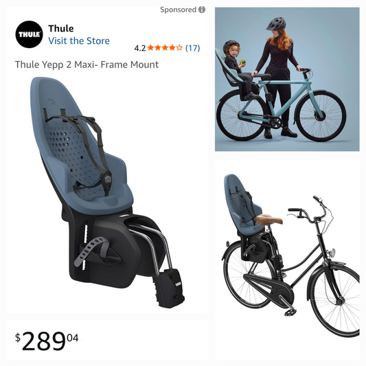 Thule Yepp 2 Maxi Frame Child Bike Seat