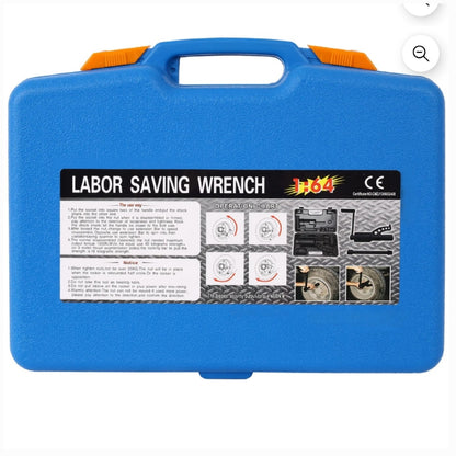 Labor Saving 8pc Torque Wrench, Lug Nut Socket Set with Case