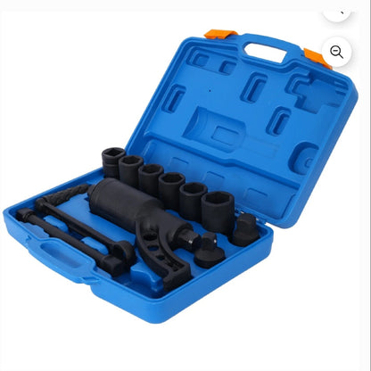 Labor Saving 8pc Torque Wrench, Lug Nut Socket Set with Case