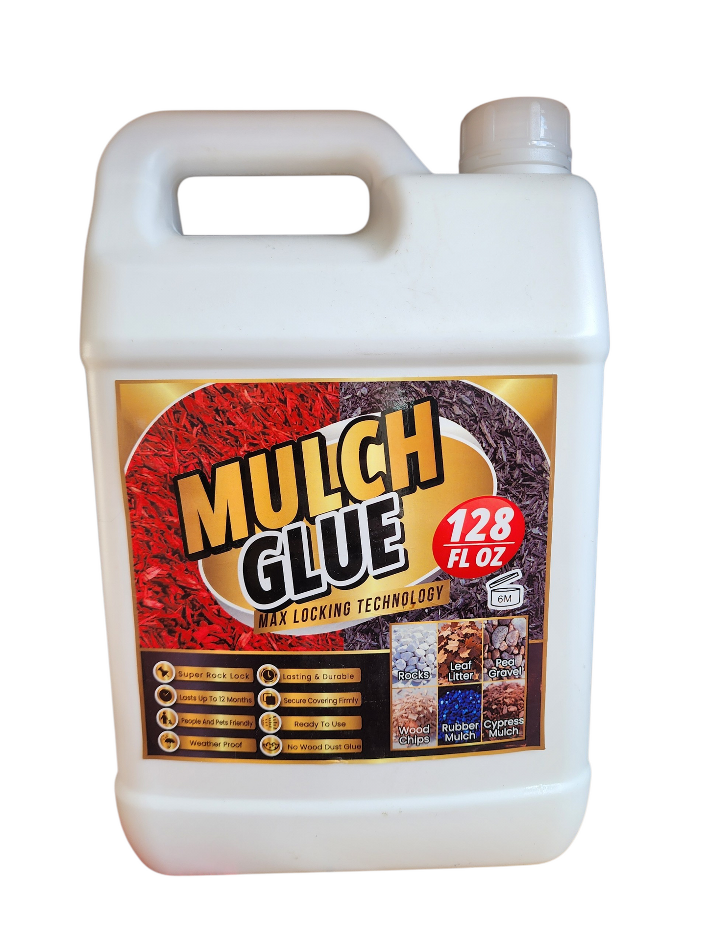 Mulch Glue with Locking Technology 128 Fl Oz.