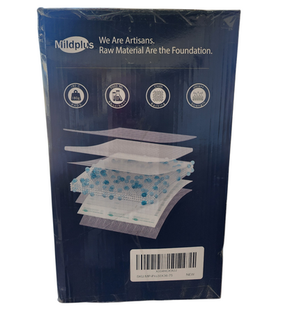 MILDPLUS Disposable Bed Pads 36'' X 36'' Heavy Duty Underpads Extra Large Incontinence Pads for Unisex Adult, Senior, Kids and Pet (75 Count)