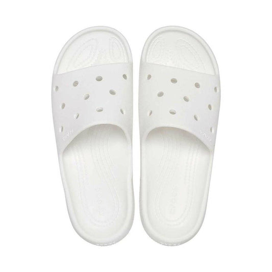 Crocs Classic Slide V2 Unisex Mens 5 / Womens 11 White
