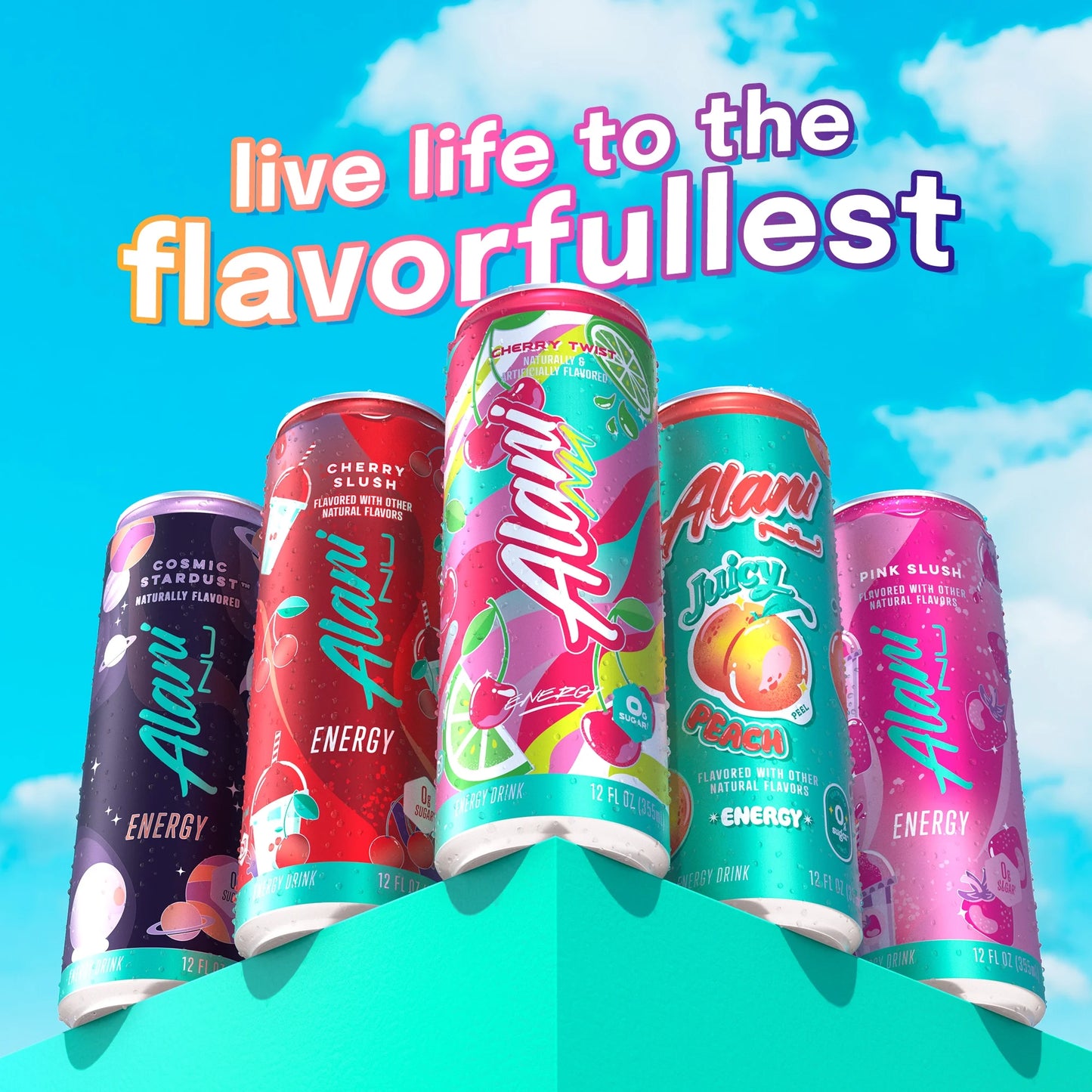 Alani Nu Sugar Free Energy Drink, Variety Pack, Mixed Flavors, 12 fl oz Cans, 12 Pack