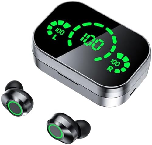 YD03 Portable true Wireless Earbuds, Digital Display Charging, Black