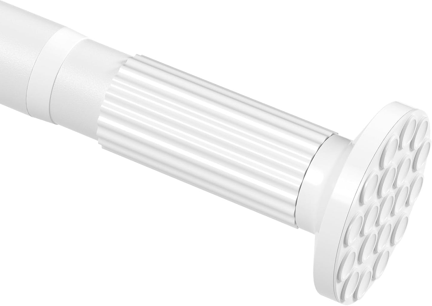 Tension Curtain Rod 51" - 168" ,White Heavy Duty Curtain Rods No Drilling