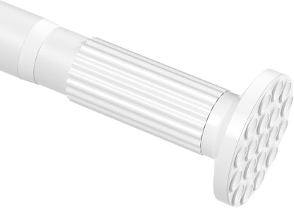 Tension Curtain Rod 51" - 168" ,White Heavy Duty Curtain Rods No Drilling