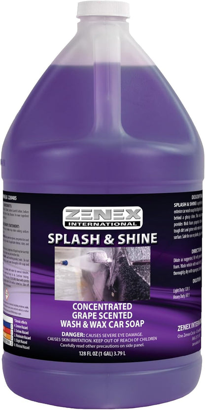 Zenex Splash & Shine - Premium Foaming Car Wash Soap & Wax