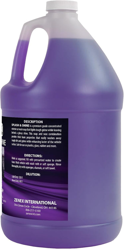 Zenex Splash & Shine - Premium Foaming Car Wash Soap & Wax