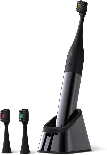 Allegro Luxury Premium Polished Metal Sonic Electric Toothbrush M1, Gunmetal Grey