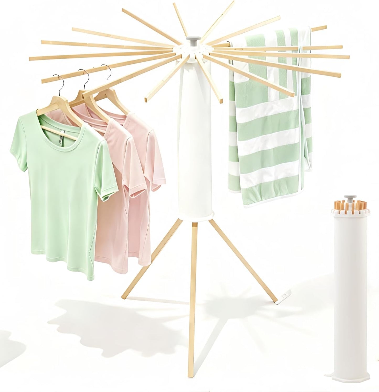 Tripod Clothes Drying Rack, Garment Rack Portable and Foldable Space Saving Laundry Drying Rack