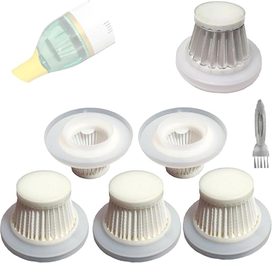 6 Pack Hepa Filters compatible with Compact Vacuum Cleaners
