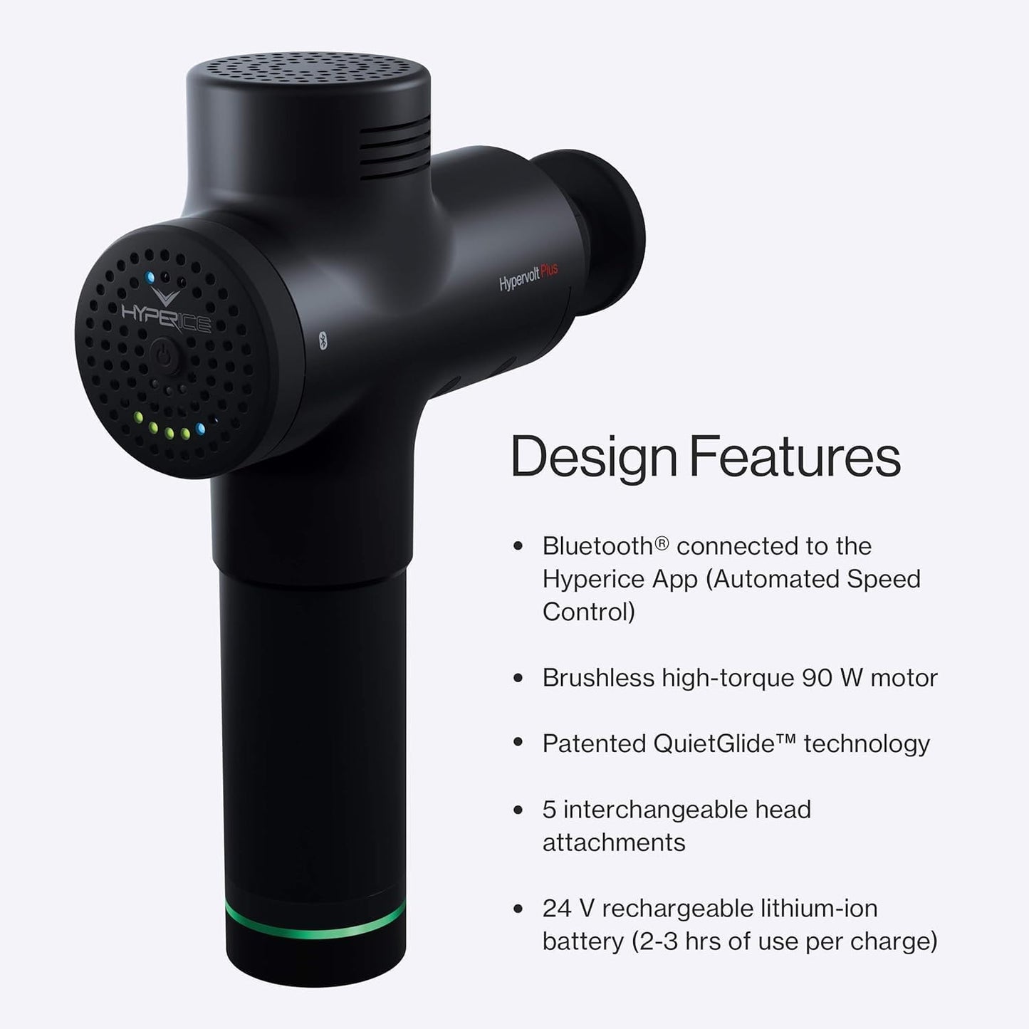 Hypervolt Plus, Featuring Quiet Glide Technology - Handheld Percussion Massage Gun