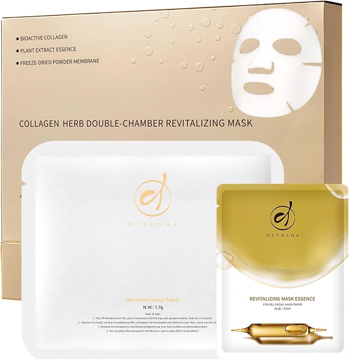 Bioactive Collagen Face Mask Revitalizing, Anti-Aging (5 pairs)