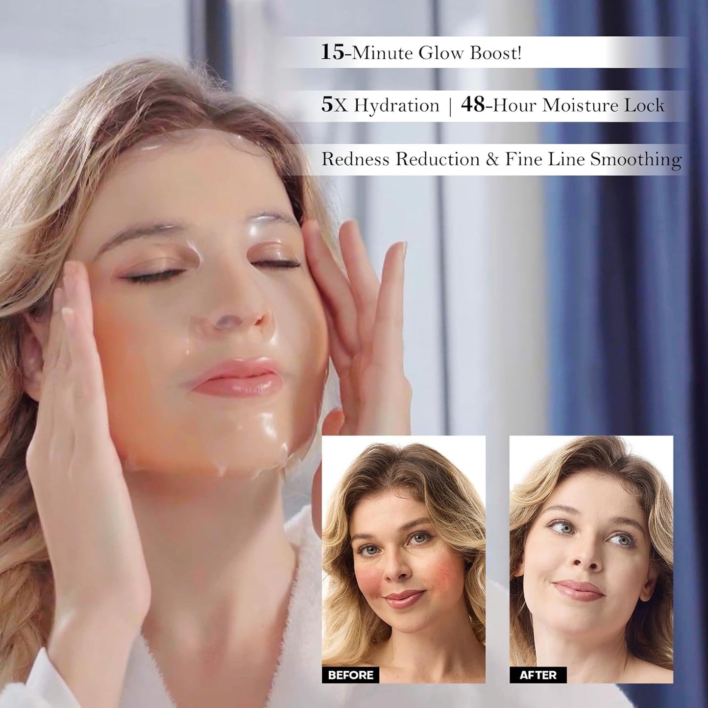Bioactive Collagen Face Mask Revitalizing, Anti-Aging (5 pairs)