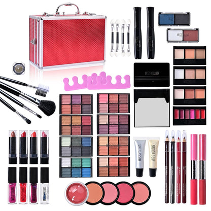 FantasyDay All-in-one Holiday Make up Gift Set, Red Case
