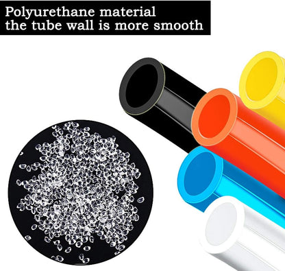 Joywayus 6mm x 4mm Pneumatic Tubing Air Compressor Tubing PU Pipe Polyurethane Hose